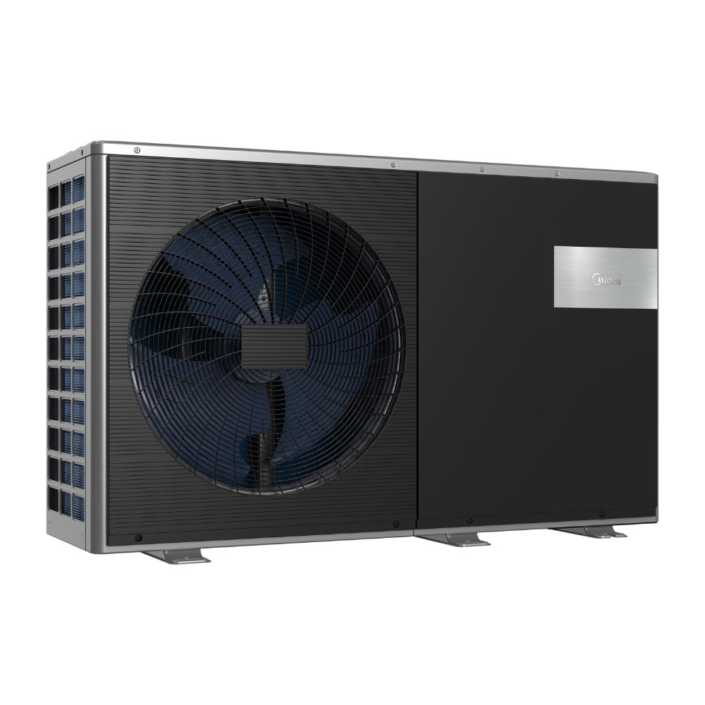 MHC-V12W/D2N7-E30 monobloková vonkajšia jednotka M-Thermal (R290, 12 kW, s 3 kw ohrievačomr, čierna)